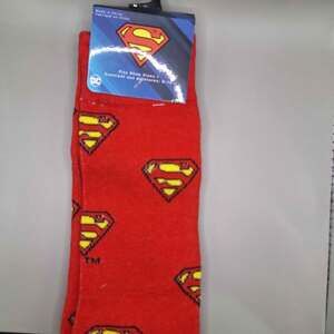 DC Superman Adult Socks Red One Size 6-12